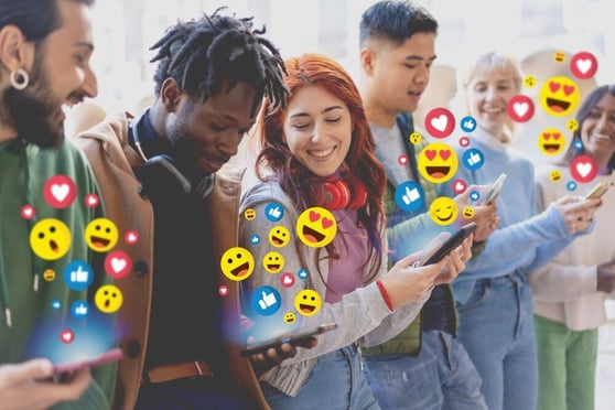 Sharing Emoji Reactions on Social Media