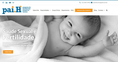 Screenshot of PAIH website.