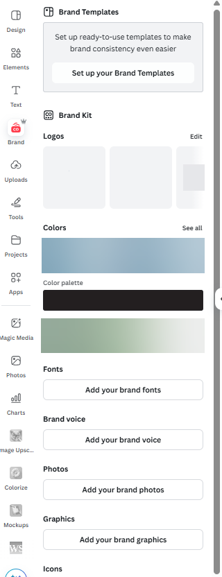 Canva's brand kit features maintaining brand consistency using graphic design tips.